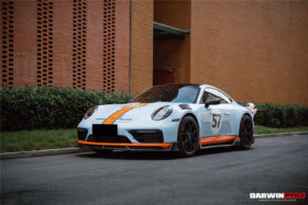 DarwinPRO 2019-2024 Porsche 911 992 Carrera Targa S 4 4S SD-Sport Design Modl BKSS Style Front Lip - image 4