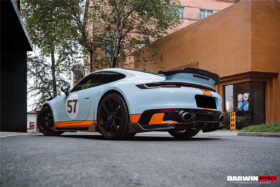 DarwinPRO 2019-2024 Porsche 911 992 Carrera & Targa S & 4 & 4S SD-Sport Design Modl BKSS Style Rear Lip - image 3