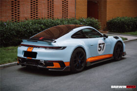 DarwinPRO 2019-2024 Porsche 911 992 Carrera & Targa S & 4 & 4S SD-Sport Design Modl BKSS Style Rear Lip - image 2