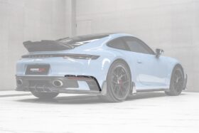 DarwinPRO 2019-2024 Porsche 911 992 SD-Sport Design Model Carbon Fiber Rear Bumper Vent Trims DarwinPRO (BKSSII) Fits Carrera, S, 4, 4S, Targa, Cabriolet - image 1