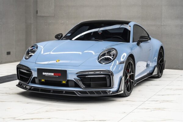 DarwinPRO 2019-2024 Porsche 911 992 Carrera & 4 & 4S & Targa & Cabriolet SD-Sport Design Model BKSSII Style Front Bumper Lip Splitter