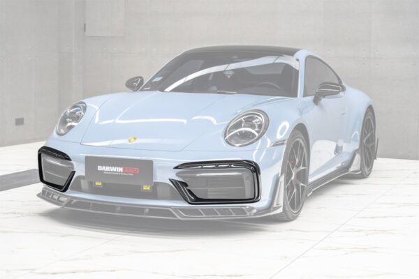 DarwinPRO 2019-2024 Porsche 911 992 SD-Sport Design Model Carbon Fiber Front Bumper Vent Trims DarwinPRO (BKSSII) Fits Carrera, S, 4, 4S, Targa, Cabriolet