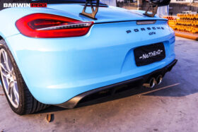 DarwinPro Aerodynamics DarwinPRO 981 Boxster Cayman GT4 Style Carbon Fiber Rear Diffuser - Image 8