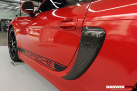 DarwinPro Aerodynamics DarwinPRO 981 Boxster Cayman GT4 Style Carbon Fiber Quarter Panel Side Scoops - Image 7