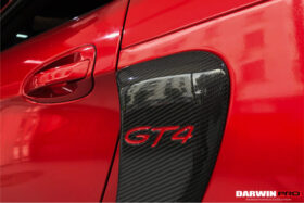 DarwinPro Aerodynamics DarwinPRO 981 Boxster Cayman GT4 Style Carbon Fiber Quarter Panel Side Scoops - Image 8
