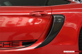 DarwinPro Aerodynamics DarwinPRO 981 Boxster Cayman GT4 Style Carbon Fiber Quarter Panel Side Scoops - Image 10