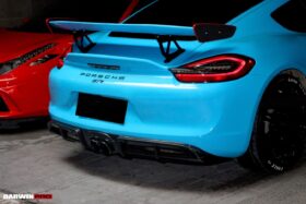 DarwinPro Aerodynamics DarwinPRO 981 Boxster Cayman GT4 Style Carbon Fiber Rear Diffuser - Image 5