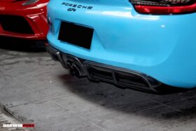 DarwinPro Aerodynamics DarwinPRO 981 Boxster Cayman GT4 Style Carbon Fiber Rear Diffuser - Image 6