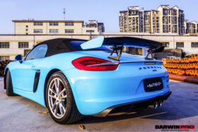 DarwinPro Aerodynamics DarwinPRO 981 Boxster Cayman GT4 Style Carbon Fiber Rear Diffuser - Image 7