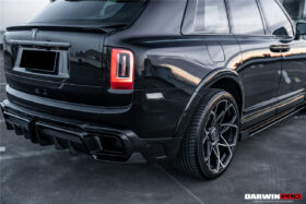 DarwinPRO 2018-2024 Rolls-Royce Cullinan BKSS Style Carbon Fiber Rear Lip Diffuser With Exhaust tips - image 4