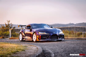 DarwinPRO 2019-UP Toyota GR Supra (J29 & DB) A90 A91 BKSSII Style Part Carbon Fiber Side Skirts & Fender - image 5