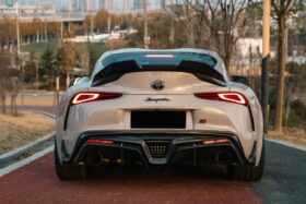 DarwinPRO 2019-2025 Toyota GR Supra (J29 & DB) A90 A91 BKSS2 Style Carbon Fiber Trunk Spoiler - image 1