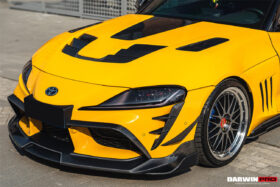 DarwinPRO 2019-UP Toyota GR Supra (J29 & DB) A90 A91 BKSS Style Carbon Fiber Front Canards - image 3