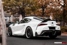 DarwinPRO 2019-UP Toyota GR Supra (J29 & DB) A90 A91 BKSS Style Carbon Fiber Rear Diffuser Lip - image 2