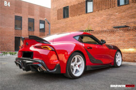 DarwinPRO 2019-UP Toyota GR Supra (J29 & DB) A90 A91 BKSS Style Carbon Fiber Rear Diffuser Lip - image 6