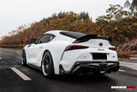 DarwinPRO 2019-UP Toyota GR Supra (J29 & DB) A90 A91 BKSS Style Carbon Fiber Rear Diffuser Lip - image 3