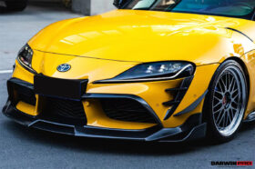 DarwinPRO 2019-UP Toyota GR Supra (J29 & DB) A90 A91 BKSS Style Carbon Fiber Front Bumper Vents - image 9