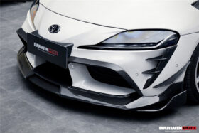 DarwinPRO 2019-UP Toyota GR Supra (J29 & DB) A90 A91 BKSS Style Carbon Fiber Front Bumper Vents - image 4