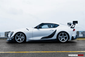 DarwinPRO 2019-UP Toyota GR Supra (J29 & DB) A90 A91 BKSS Style Carbon Fiber Front Bumper Vents - image 3