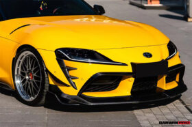 DarwinPRO 2019-UP Toyota GR Supra (J29 & DB) A90 A91 BKSS Style Carbon Fiber Front Bumper Vents - image 6