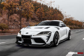 DarwinPRO 2019-UP Toyota GR Supra (J29 & DB) A90 A91 BKSS Style Carbon Fiber Front Lip - image 5