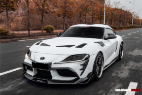 DarwinPRO 2019-UP Toyota GR Supra (J29 & DB) A90 A91 BKSS Style Carbon Fiber Front Lip - image 6