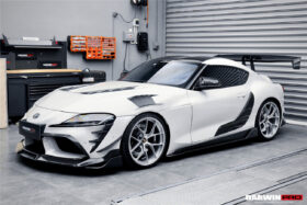DarwinPRO 2019-UP Toyota GR Supra (J29 & DB) A90 A91 BKSS Style Carbon Fiber Side Skirts - image 4