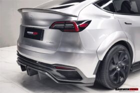 DarwinPRO 2020-2024 Tesla Model Y IMPII Performance Part Carbon Fiber Rear Bumper - image 8