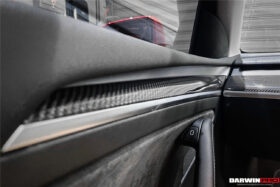 DarwinPRO 2020-2023 Tesla Model 3 Y OEM Style Autoclave Carbon Fiber Door Trim Interior Replacement - image 3