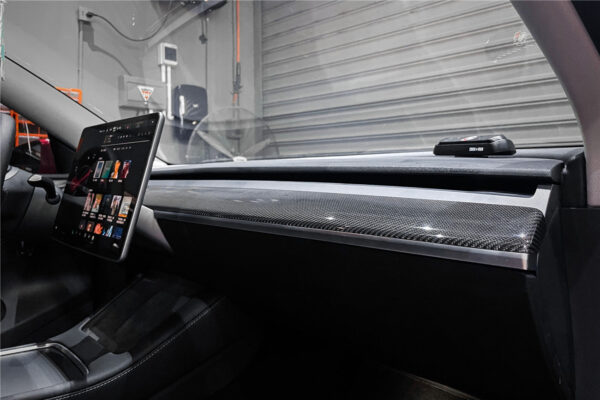 DarwinPRO 2020-2023 Tesla Model 3 Y OEM Style Autoclave Carbon Fiber Dashboard Trim Interior Replacement