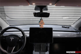 DarwinPRO 2020-2023 Tesla Model 3 Y OEM Style Autoclave Carbon Fiber Dashboard Trim Interior Replacement - image 2