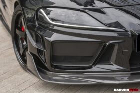 DarwinPRO 2019-UP Toyota GR Supra (J29 & DB) A90 A91 BKSSII Style Partial Carbon Fiber Front Bumper - image 3