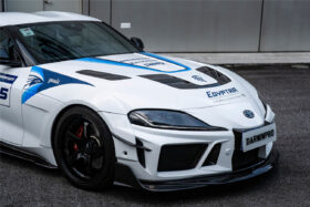 DarwinPRO 2019-UP Toyota GR Supra (J29 & DB) A90 A91 BKSSII Style Partial Carbon Fiber Front Bumper - image 8
