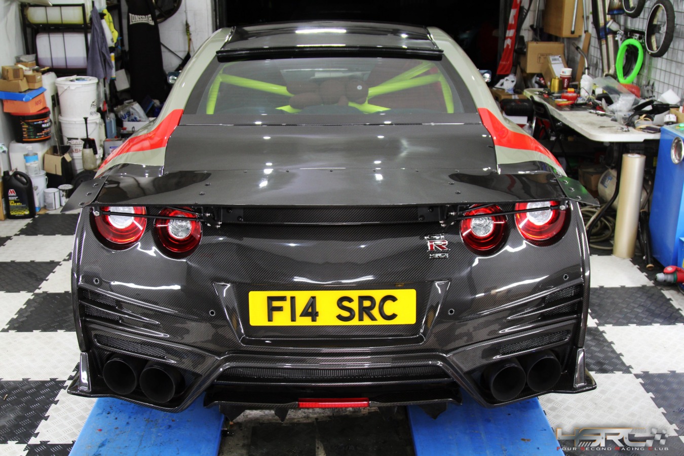 DarwinPRO Nissan GTR R35 2008+ Autoclave Carbon Fiber R1-D Drag Spoiler Wing - DarwinPRO X 4SRC
