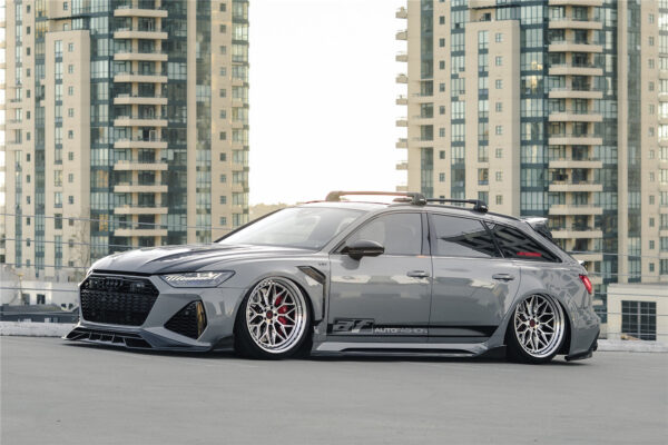 DarwinPRO 2019-UP Audi RS6 Avant C8 & RS7 Quattro IMP Performance Side Skirts Under Board