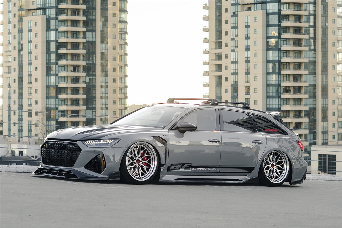 DarwinPRO 2019-UP Audi RS6 Avant C8 & RS7 Quattro IMP Performance Side Skirts Under Board