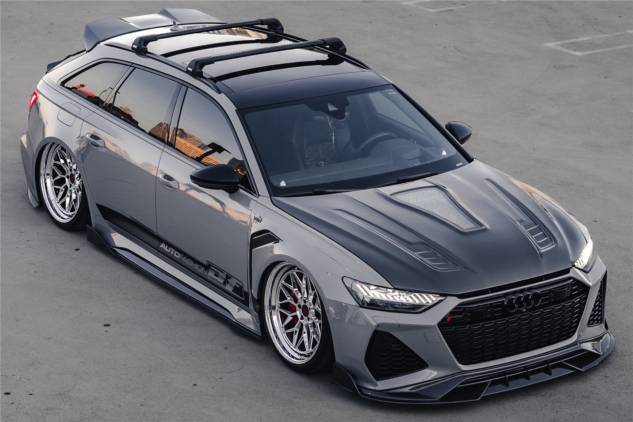 DarwinPRO 2019-UP Audi RS6 Avant C8 IMP Performance Partial Carbon Fiber Hood