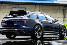 DarwinPRO 2019-UP Audi RS6 Avant C8 & RS7 Quattro BKSS Style Rear Diffuser - image 3