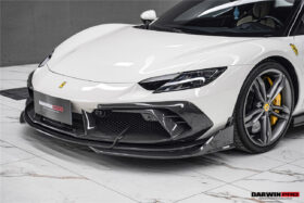 DarwinPRO 2022-2026 Ferrari 296 GTB & GTS Type F171 iMP Style Carbon Fiber Front Bumper Lip Splitter