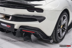 DarwinPRO 2022-2026 Ferrari 296 GTB & GTS Type F171 iMP Style Carbon Fiber Rear Bumper Trim