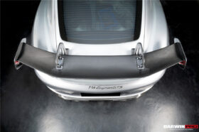 DarwinPRO 2012-2025 Porsche 718 981 Cayman Boxster GT4RS Style Autoclave Carbon Fiber Spoiler Wing - image 3