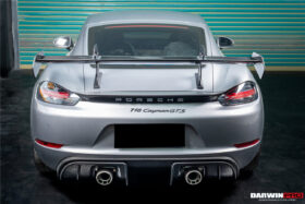 DarwinPRO 2012-2025 Porsche 718 981 Cayman Boxster GT4RS Style Autoclave Carbon Fiber Spoiler Wing - image 9