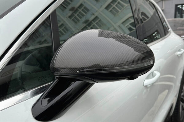 DarwinPRO 2014-2024 Porsche Macan 95B Autoclave Carbon Fiber Mirror Housing Replacement | Fits T, S, GTS, Turbo, Turbo S, Turbo LHD (With BSA Holes)