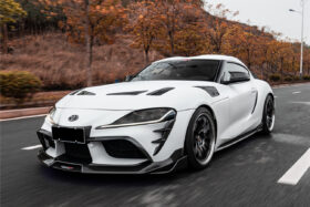 DarwinPRO 2019-UP Toyota GR Supra (J29 & DB) A90 A91 BKSS Style Carbon Fiber Front Bumper Vents - image 1