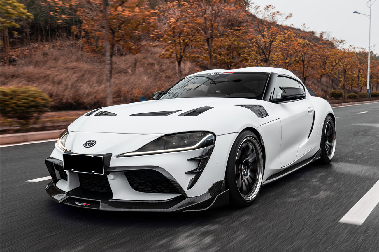 DarwinPRO 2019-UP Toyota GR Supra (J29 & DB) A90 A91 BKSS Style Carbon Fiber Front Bumper Vents