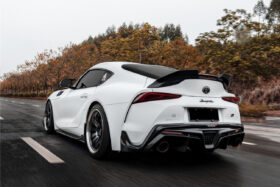 DarwinPRO 2019-UP Toyota GR Supra (J29 & DB) A90 A91 BKSS Style Carbon Fiber Trunk Spoiler with LED Light - image 1
