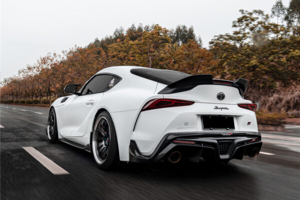 DarwinPRO 2019-UP Toyota GR Supra (J29 & DB) A90 A91 BKSS Style Carbon Fiber Trunk Spoiler with LED Light