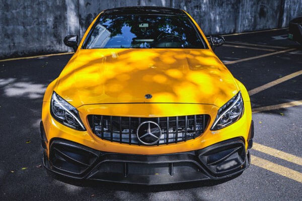 DarwinPRO 2015-2021 Mercedes Benz W205 C63 C63S AMG Coupe IMP Performance Partial Carbon Fiber Front Bumper With Canards