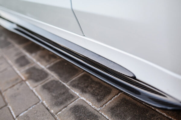 DarwinPRO 2015-2021 Mercedes Benz W205 C63 AMG C43 C Class Sedan Carbon Fiber Side Skirts Extension