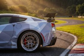 DarwinPRO 2013-2017 Chevrolet Corvette C7 Z51 BKSS Style Fiber Reinforce Ploymer Wide Rear Fender - image 1